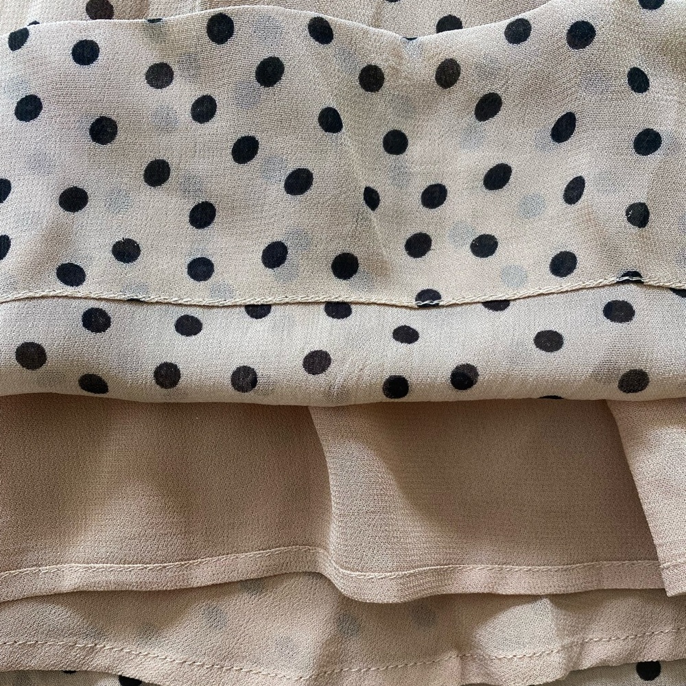 New GANNI Georgette Crepe Polka Dot Dress - Picture 9 of 16